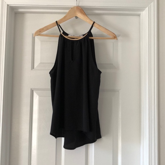 Black Top w/ Metal Neck Detail - Picture 1 of 3